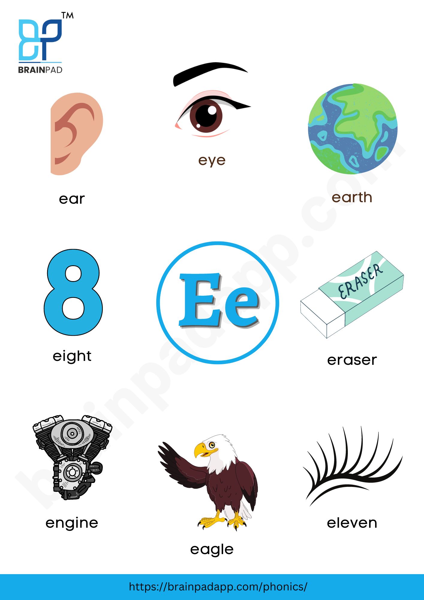 word start with letter e