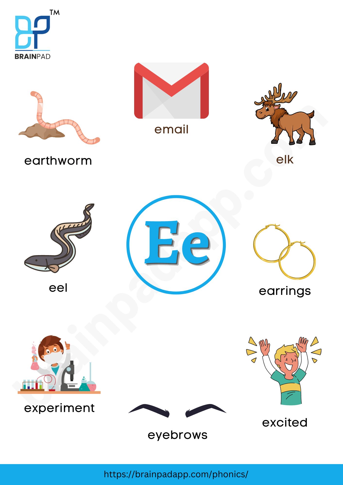 word start with letter e