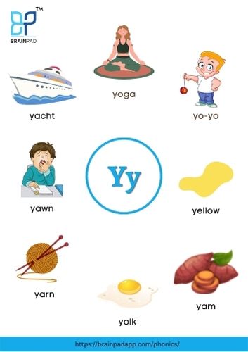 word start with letter y