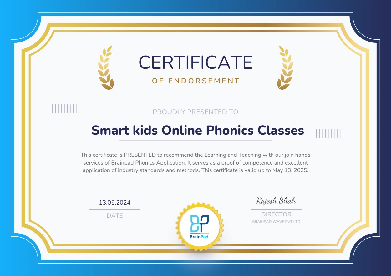 Smart kids Online Phonics Classes